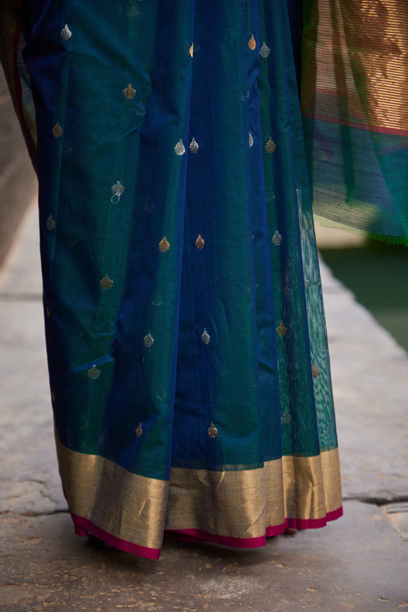 Hansini Cotton Silk Chanderi Saree