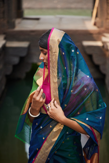 Hansini Cotton Silk Chanderi Saree