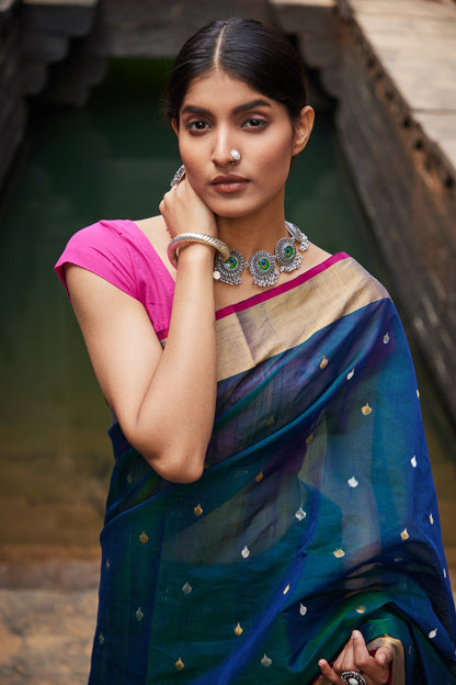 Hansini Cotton Silk Chanderi Saree