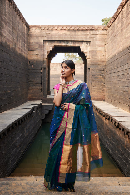 Hansini Cotton Silk Chanderi Saree