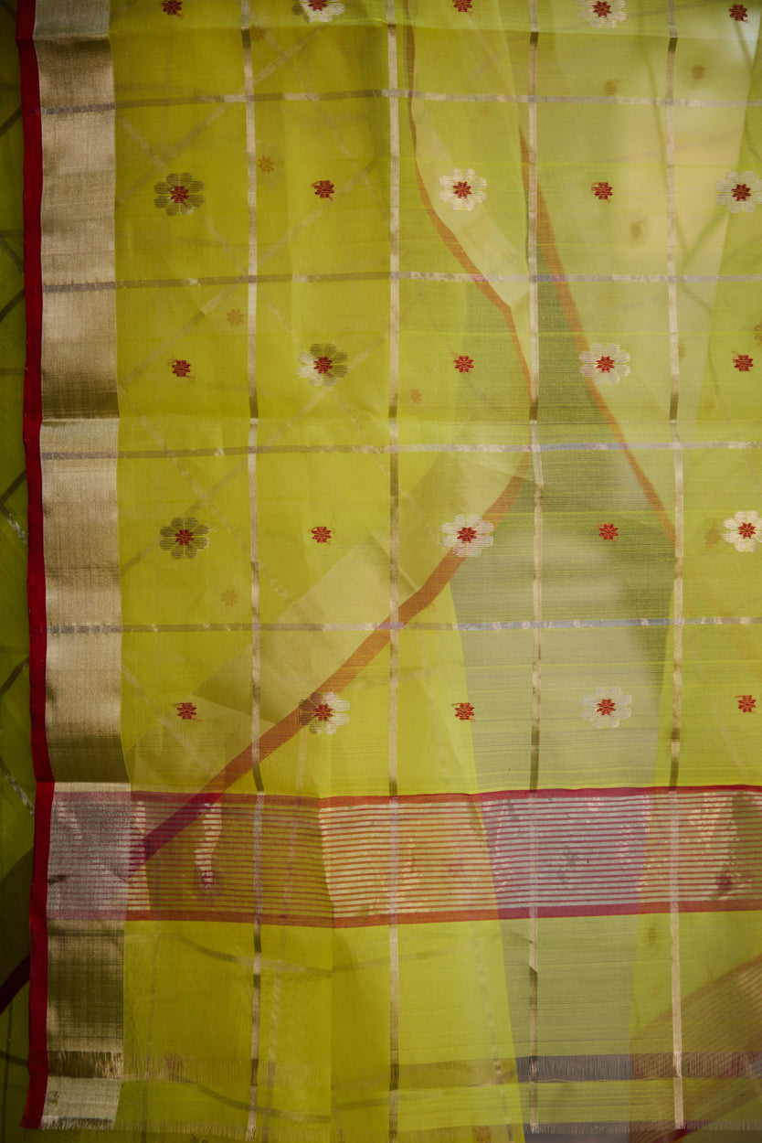Meherani Kattan Silk Chanderi Saree