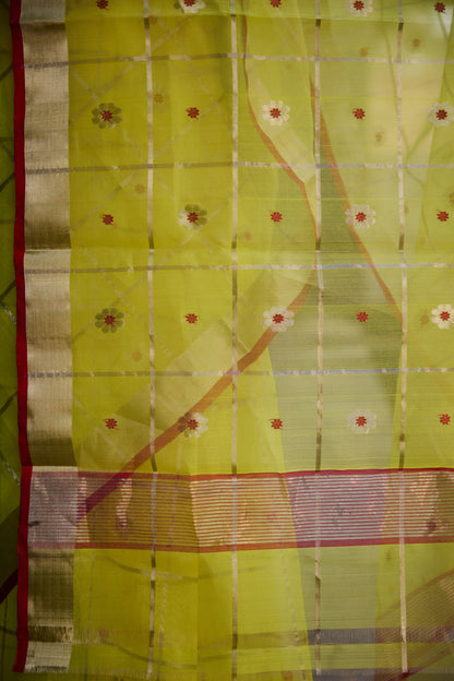 Meherani Kattan Silk Chanderi Saree