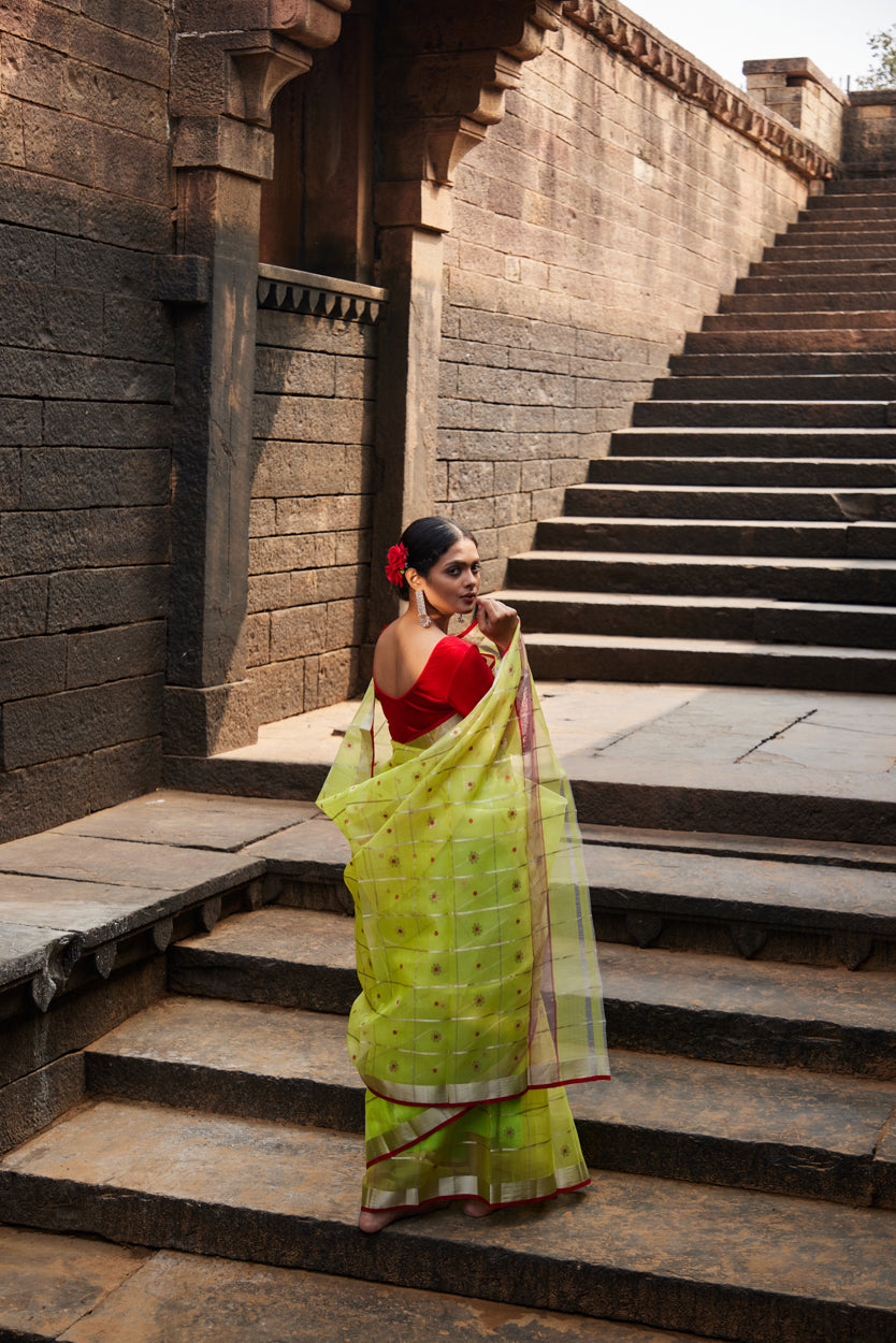 Meherani Kattan Silk Chanderi Saree