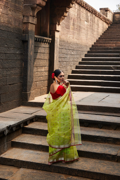 Meherani Kattan Silk Chanderi Saree