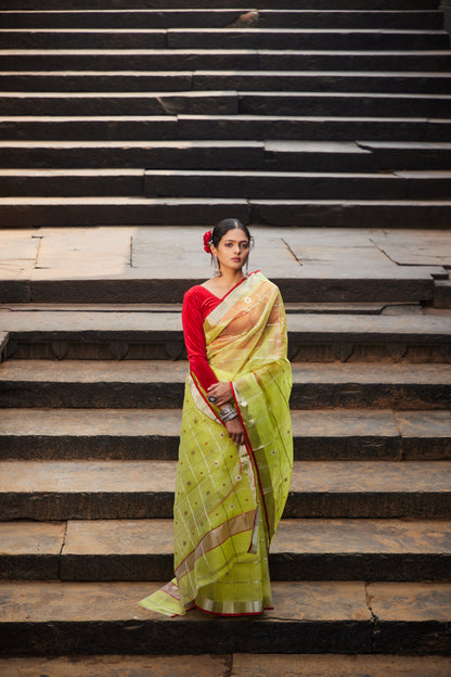 Meherani Kattan Silk Chanderi Saree