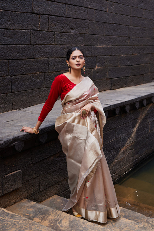 Noorani Adaa Pattu Silk Chanderi Saree