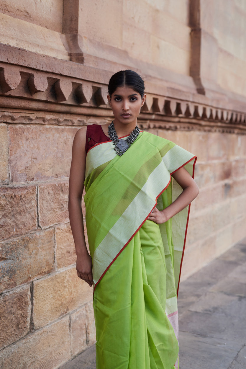Jhilmil Afsana Cotton Silk Chanderi Saree