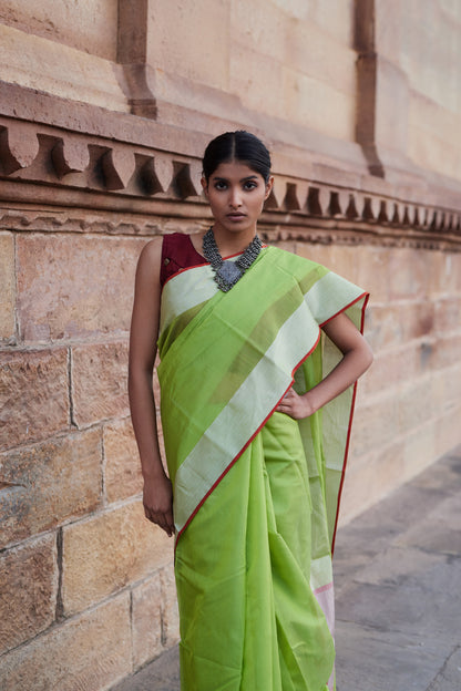 Jhilmil Afsana Cotton Silk Chanderi Saree