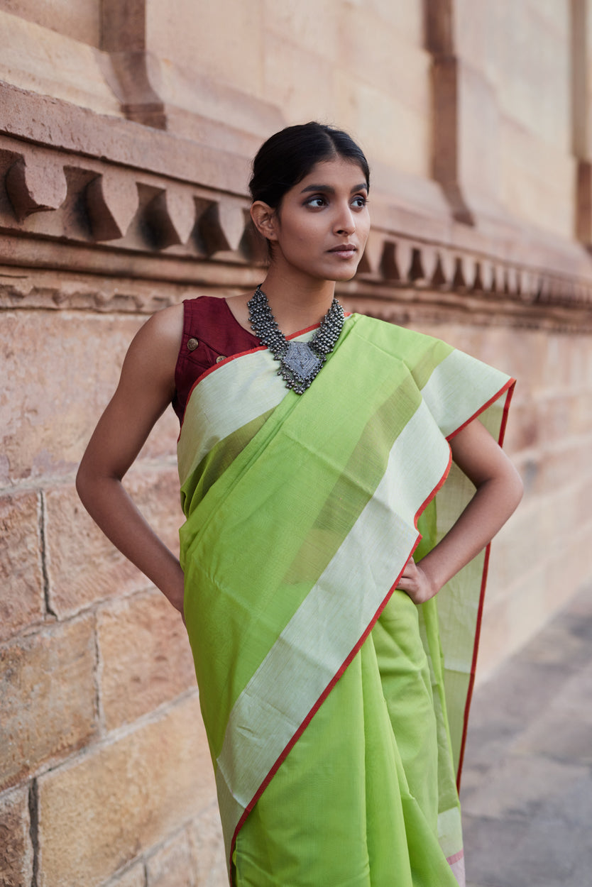 Jhilmil Afsana Cotton Silk Chanderi Saree