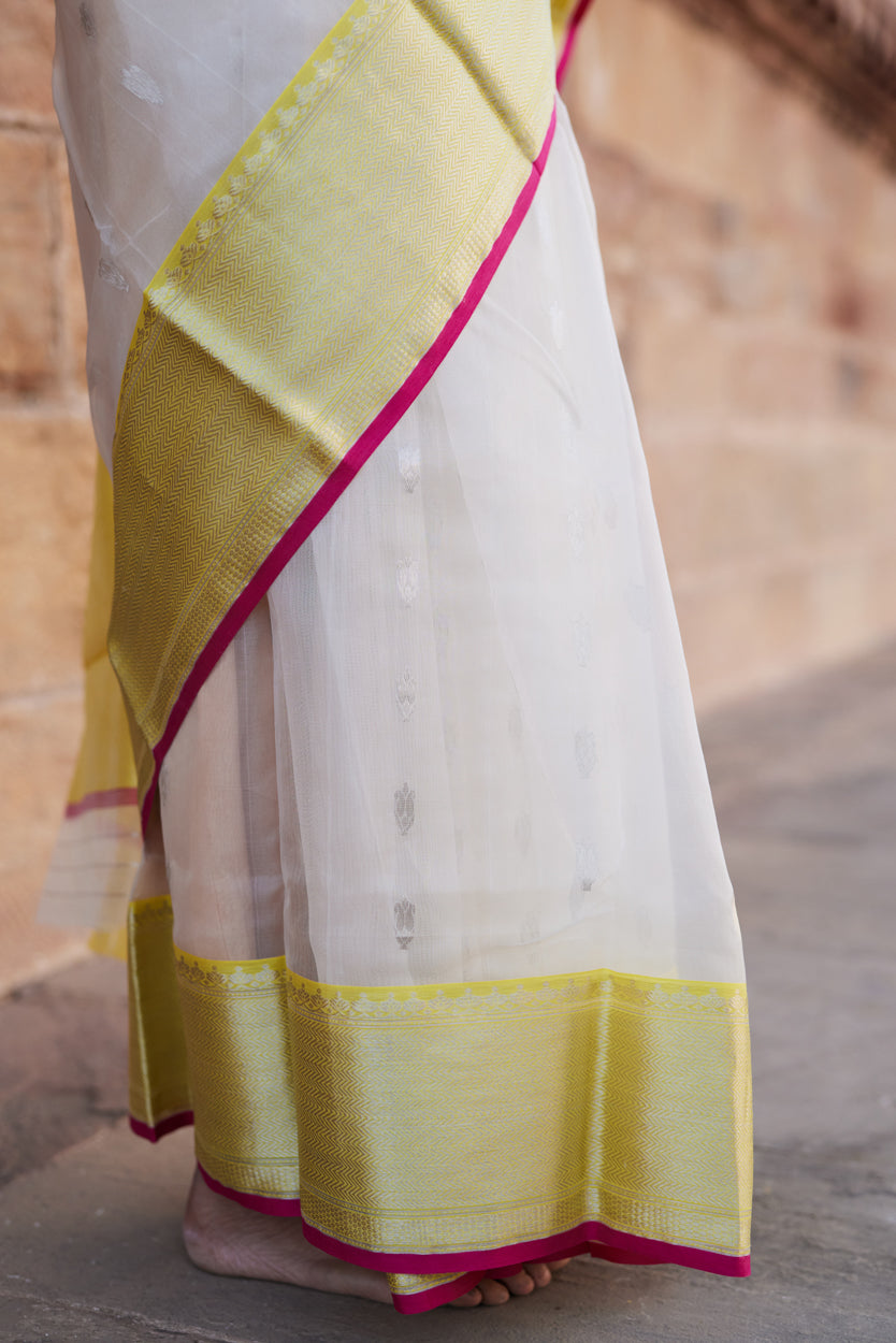 Siyahi Shaam Cotton Silk Chanderi Saree