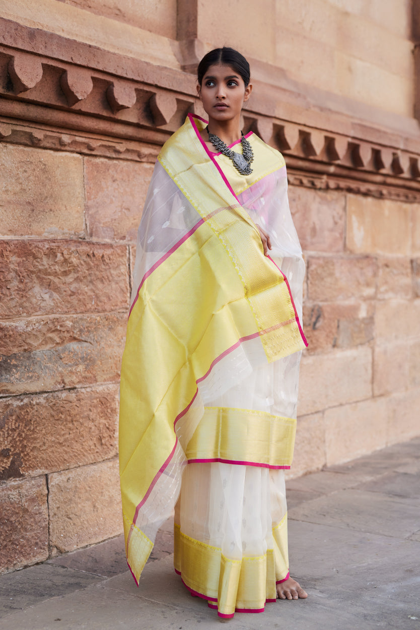 Mannat Kattan Silk Chanderi Sarees