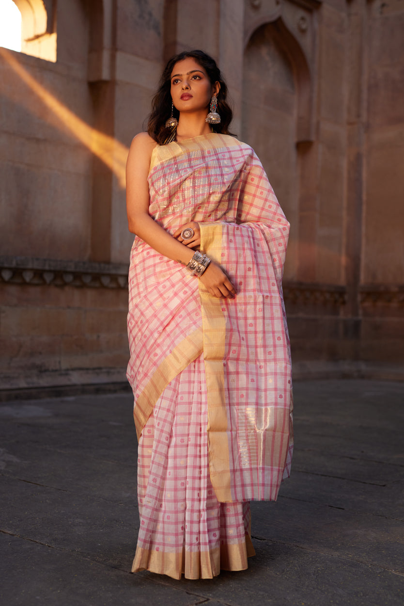 Sitaaron Si Nazakat Silk Chanderi Saree
