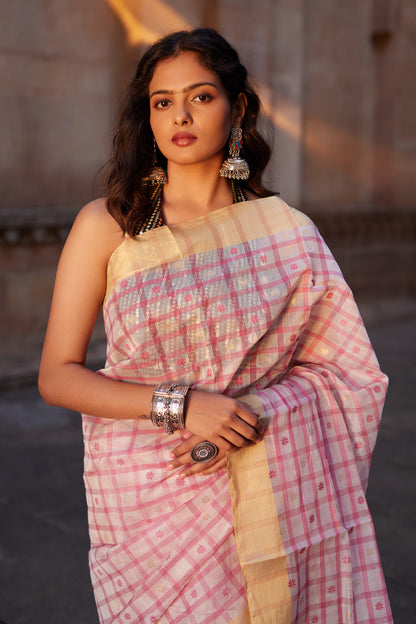 Sitaaron Si Nazakat Silk Chanderi Saree