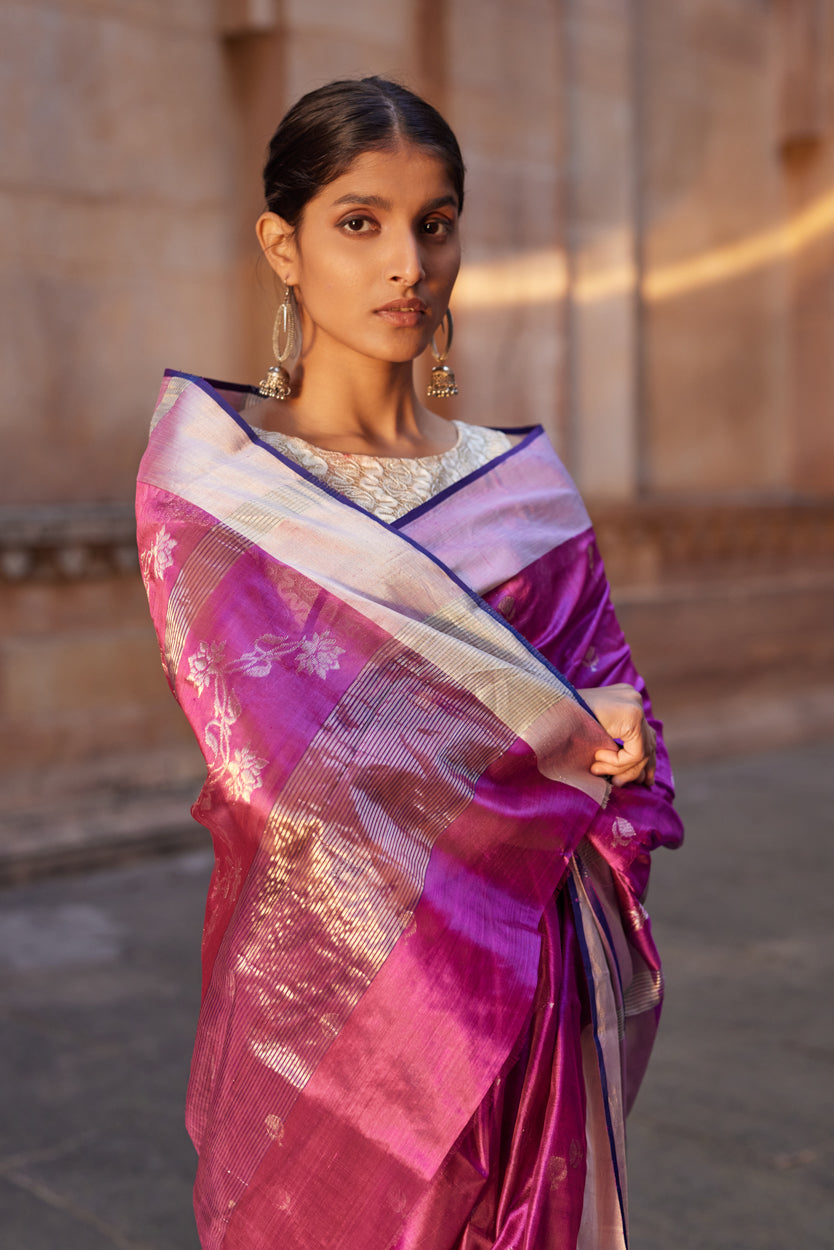 Shabnami Mehak Soft Silk Chanderi Saree