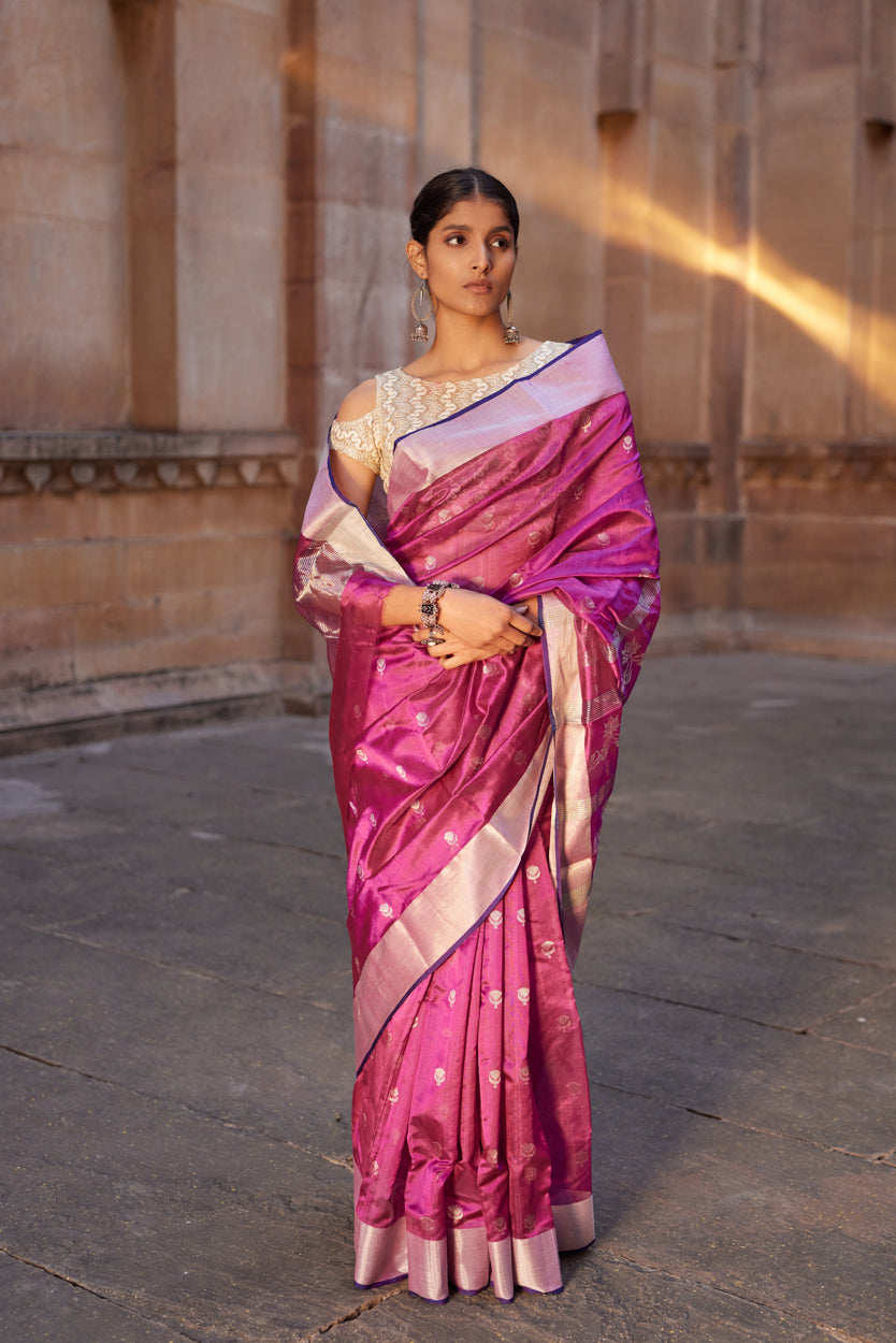 Shabnami Mehak Soft Silk Chanderi Saree