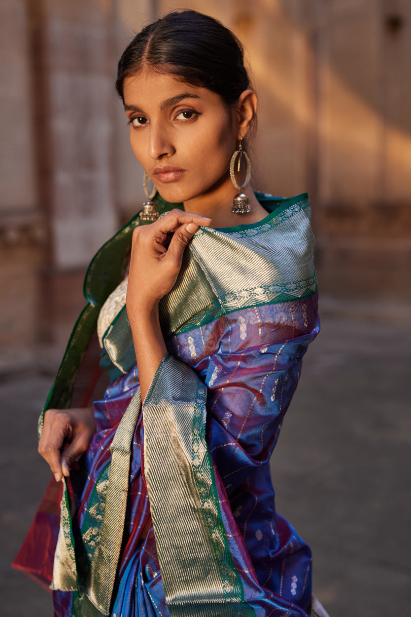 Shahi Aarzoo Pattu Silk Chanderi Saree