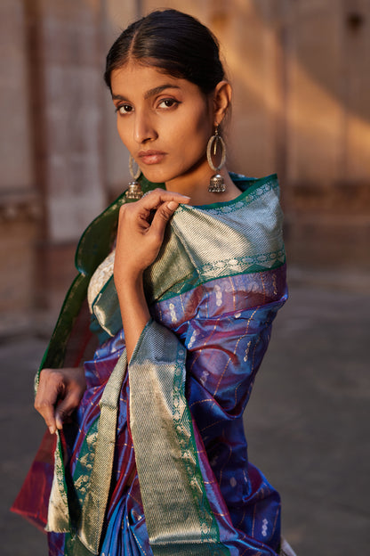 Shahi Aarzoo Pattu Silk Chanderi Saree