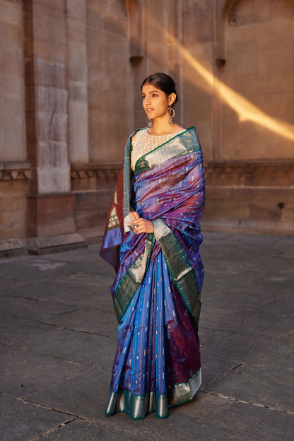 Shahi Aarzoo Pattu Silk Chanderi Saree