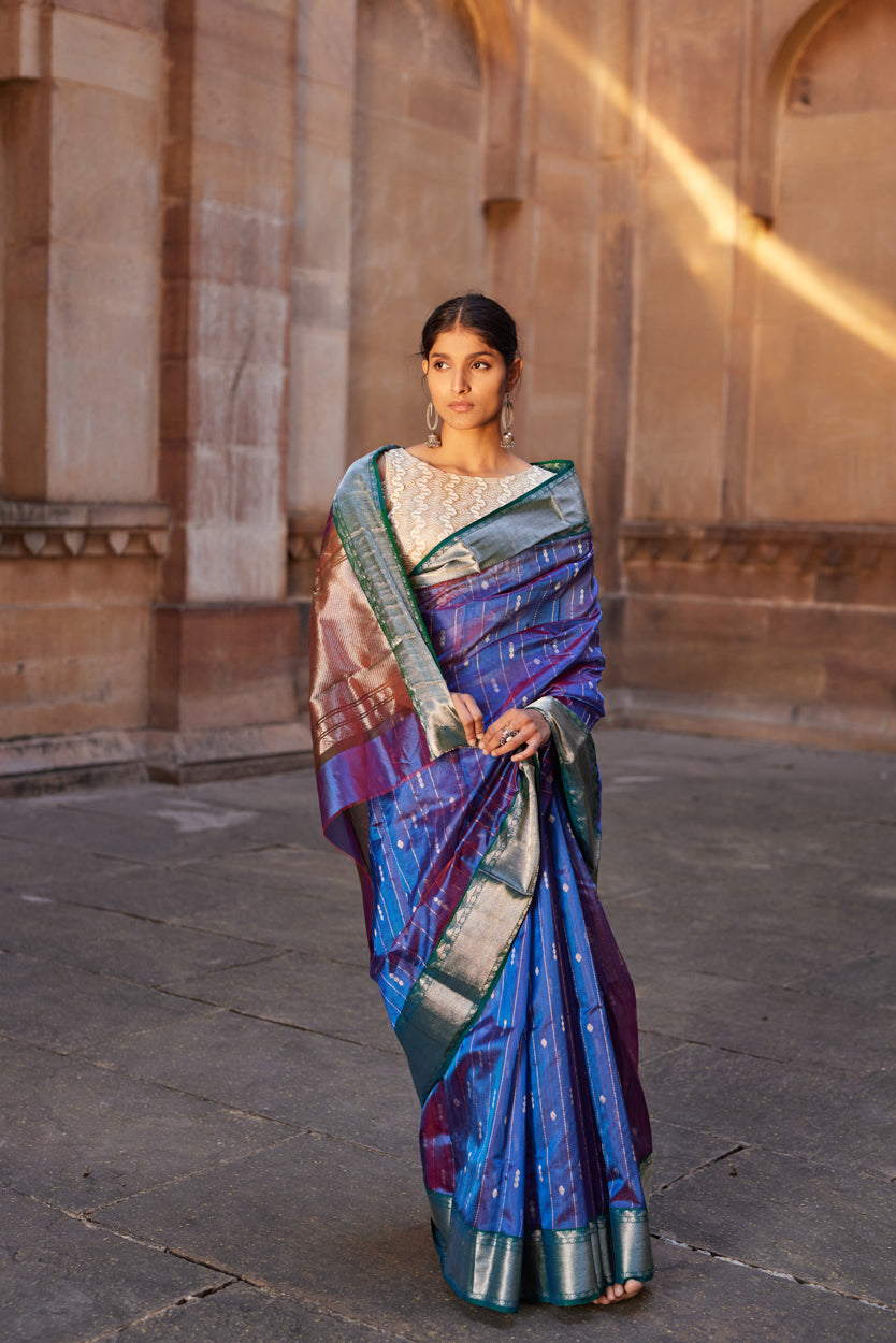 Shahi Aarzoo Pattu Silk Chanderi Saree