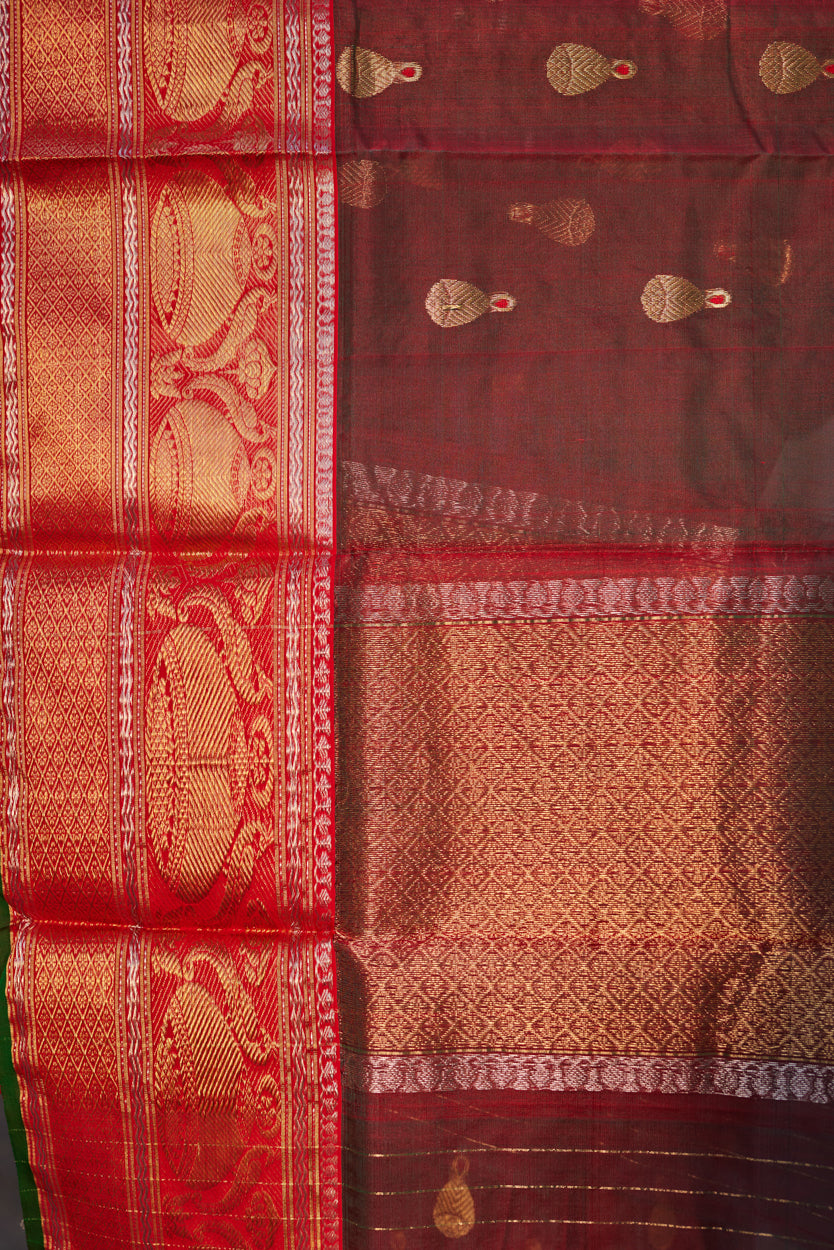 Zewar Gehna Kattan Silk Chanderi Saree