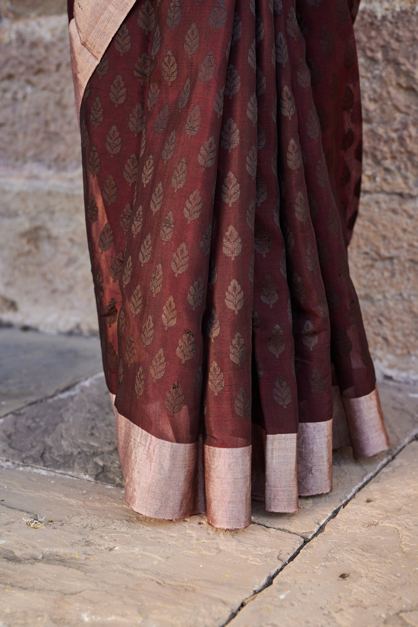 Mitti Ki Mehak Cotton Silk Chanderi Saree