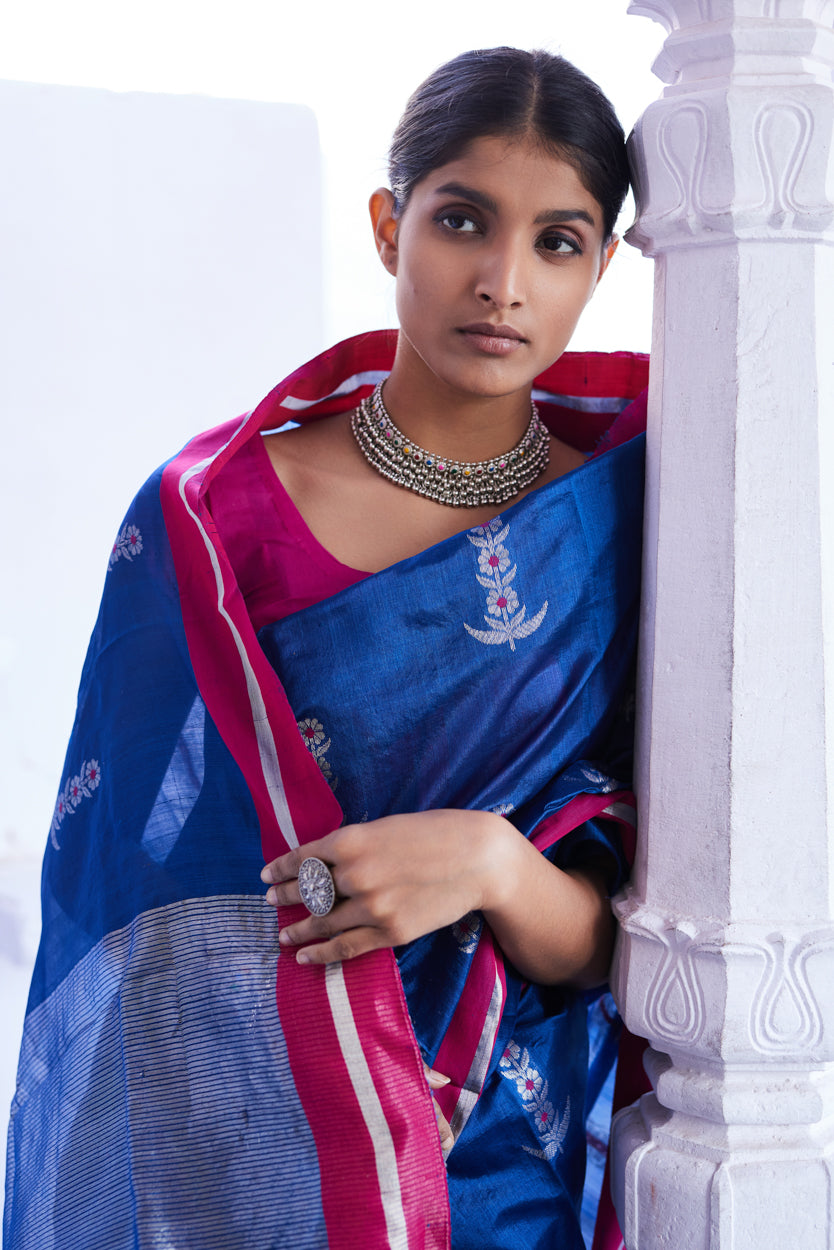 Meherbano Pattu Silk Chanderi Saree