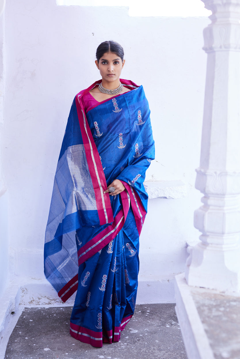 Meherbano Pattu Silk Chanderi Saree