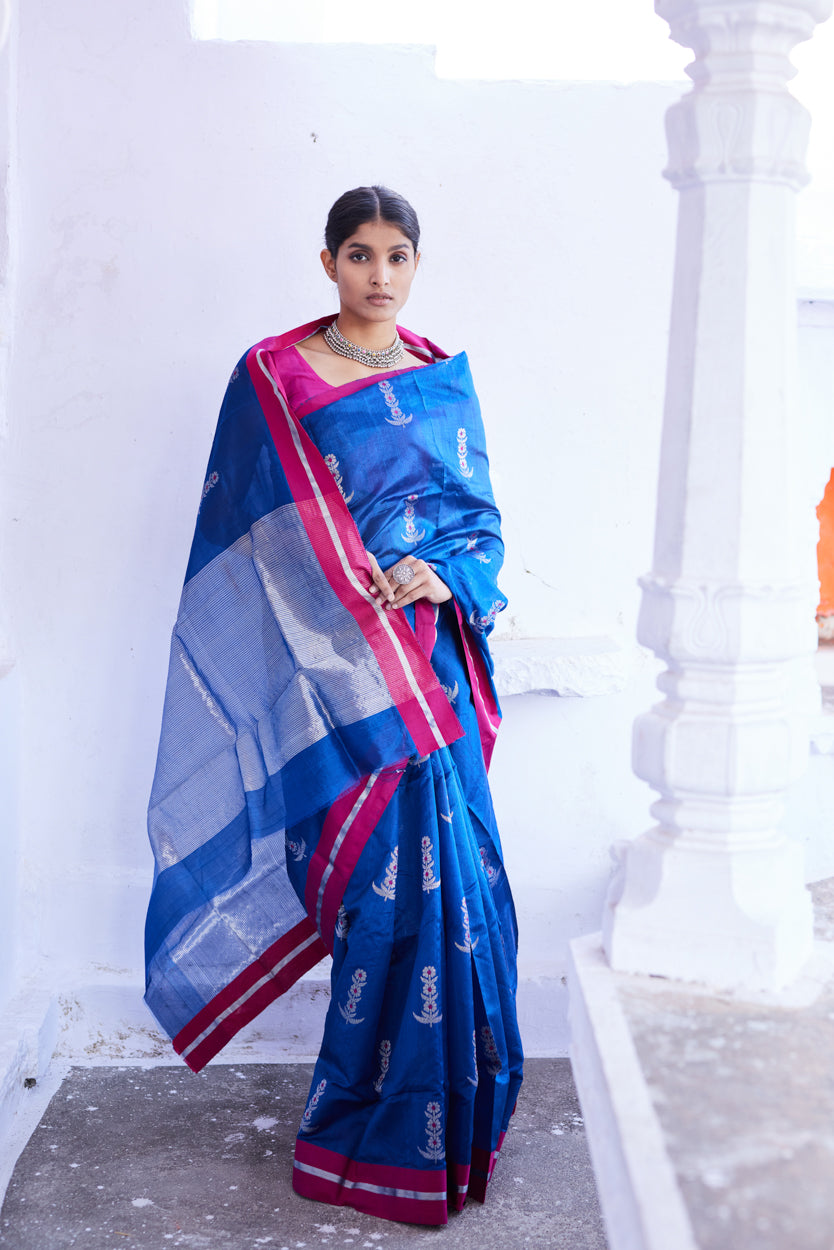 Meherbano Pattu Silk Chanderi Saree