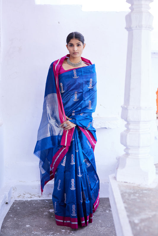 Meherbano Pattu Silk Chanderi Saree