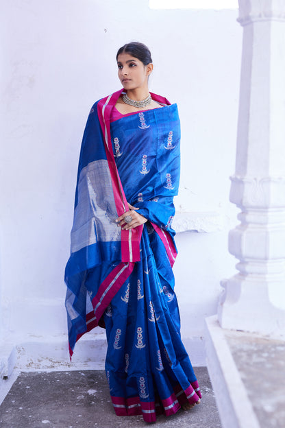 Meherbano Pattu Silk Chanderi Saree