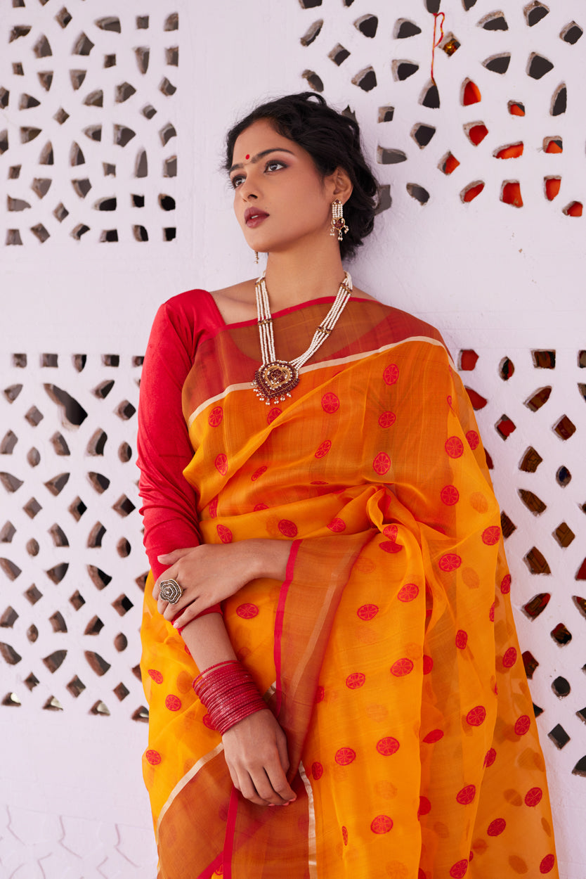 Shilp Leela Kattan Silk Chanderi Saree