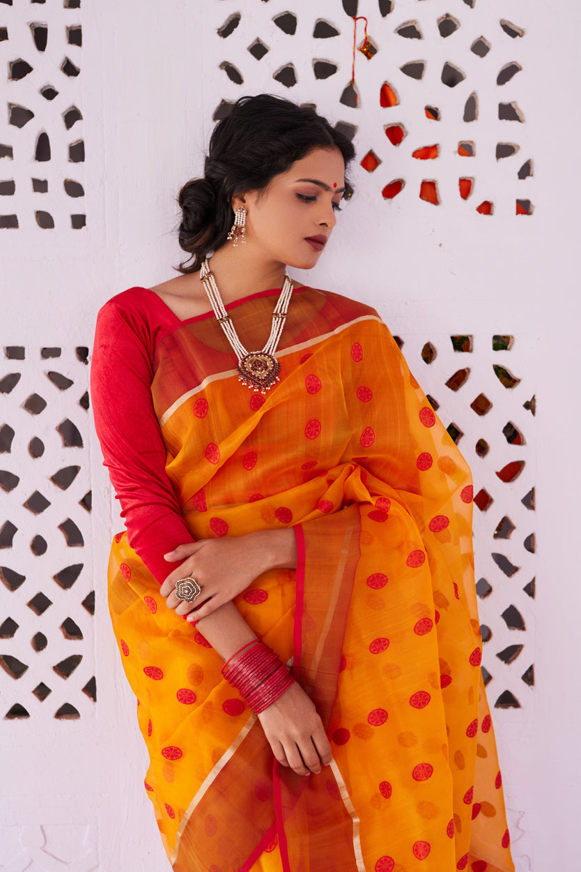 Shilp Leela Kattan Silk Chanderi Saree