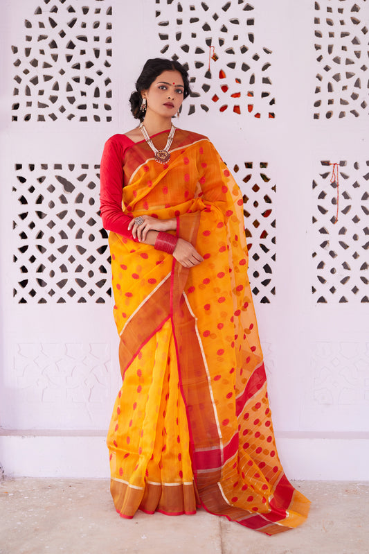 Shilp Leela Kattan Silk Chanderi Saree