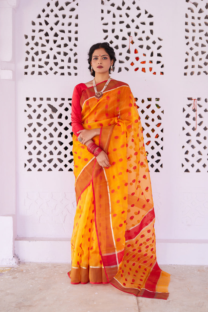 Shilp Leela Kattan Silk Chanderi Saree