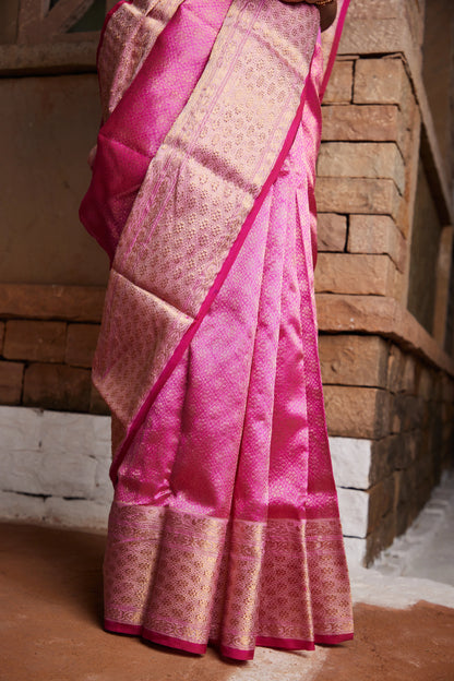 Ruhani Taraz Jaal Pure Silk Chanderi Saree