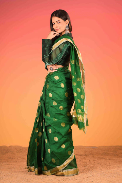 Zareen Gola Chanderi Cotton Silk  Saree