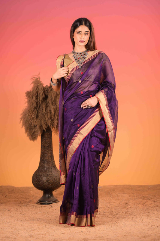 Indrani Gul Chanderi Cotton Silk Saree