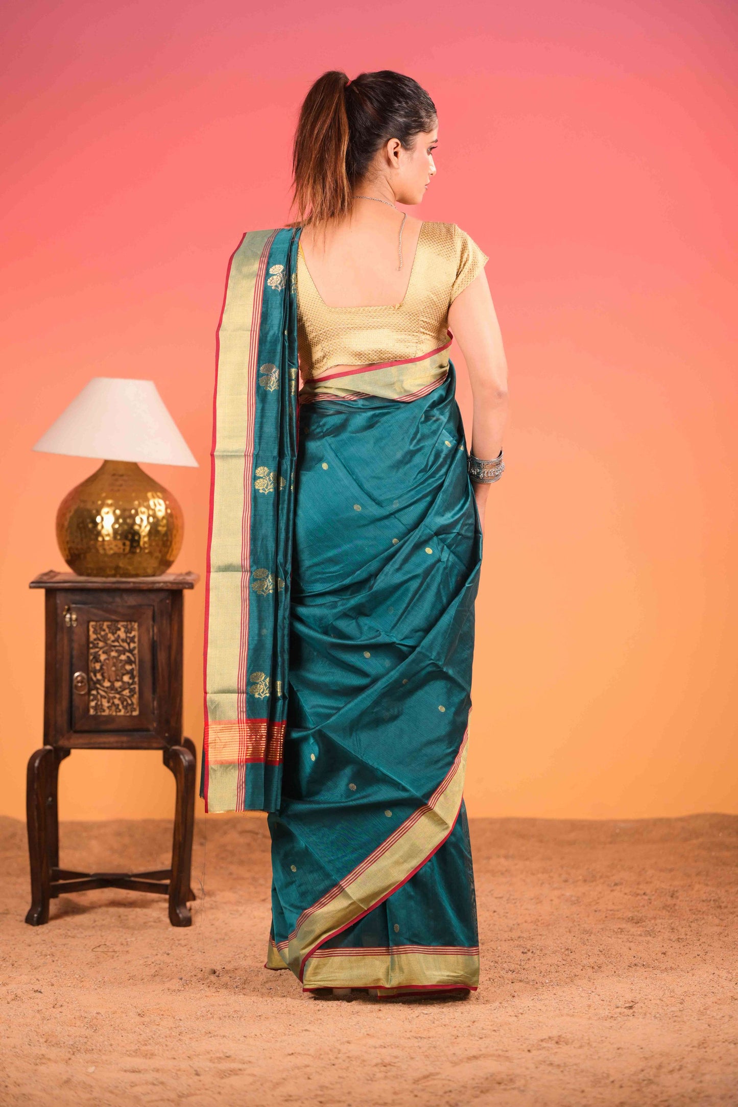 Rama Jyoti Chanderi Cotton Silk Saree