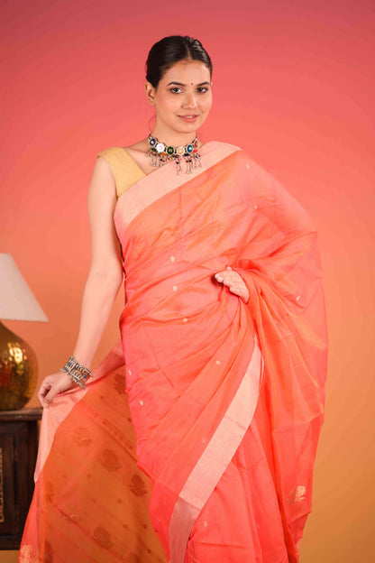 Aruna Nila Chanderi Cotton Silk Saree