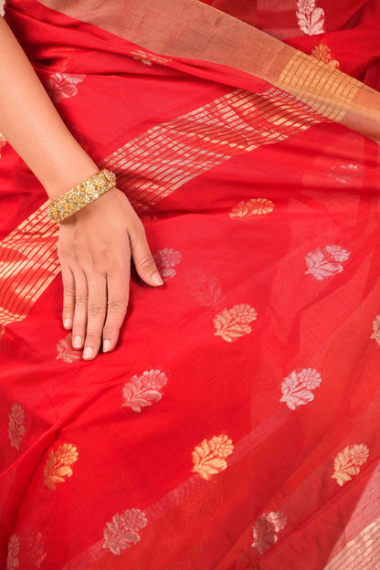Patra Vilas Chanderi Cotton Silk Saree