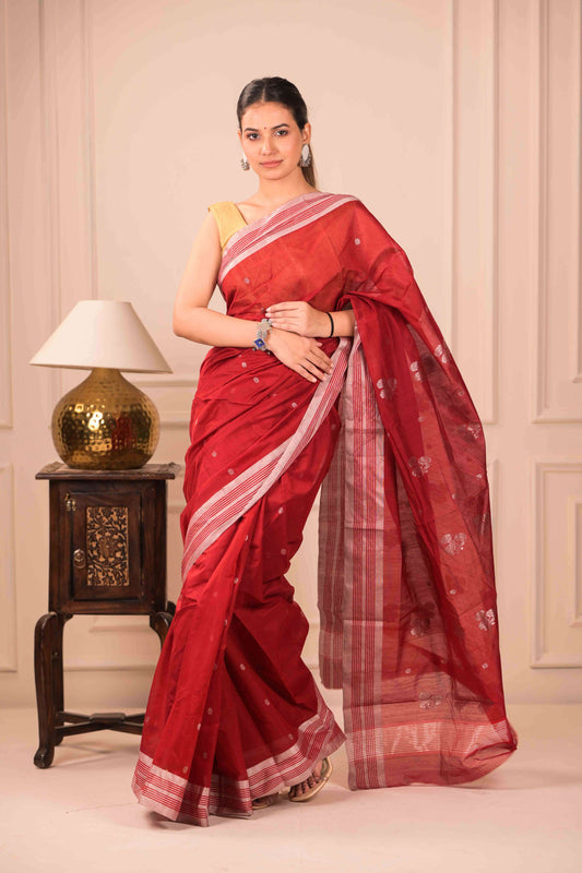 Sindura Rupa Chanderi Cotton Silk Saree