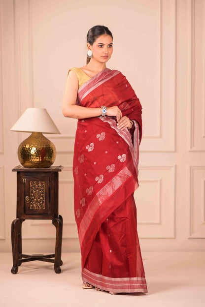 Sindura Rupa Chanderi Cotton Silk Saree