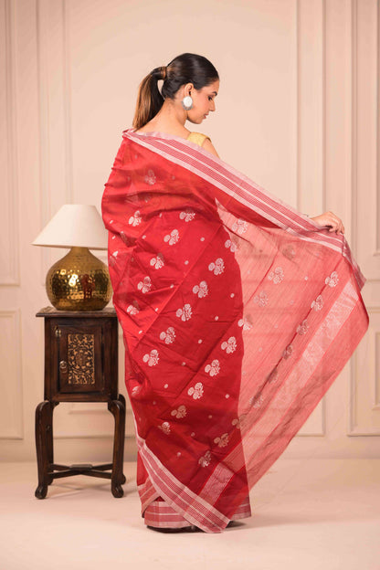 Sindura Rupa Chanderi Cotton Silk Saree