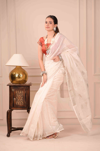 Sveta Ratna Chanderi Cotton Silk Saree