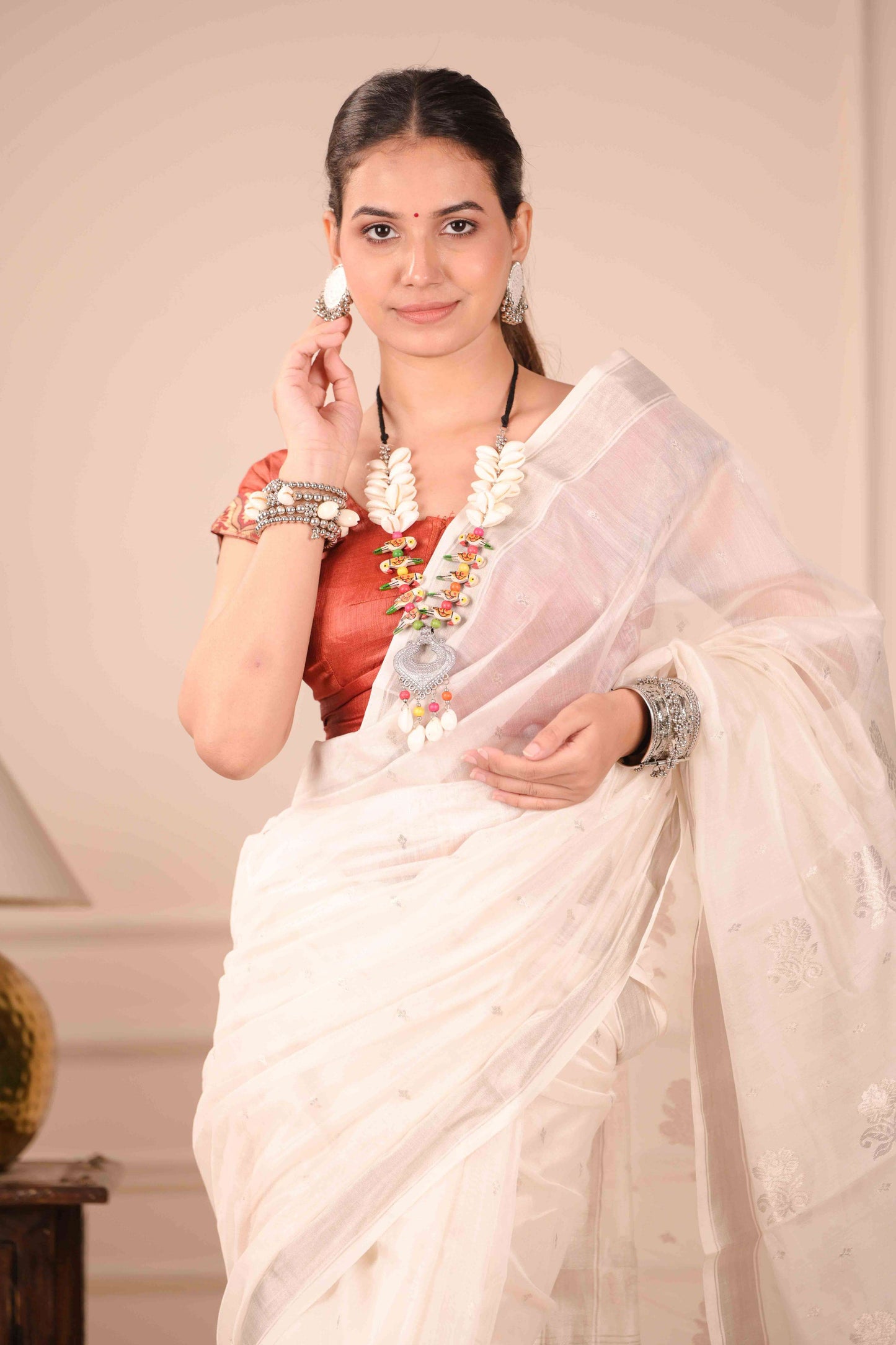 Sveta Ratna Chanderi Cotton Silk Saree