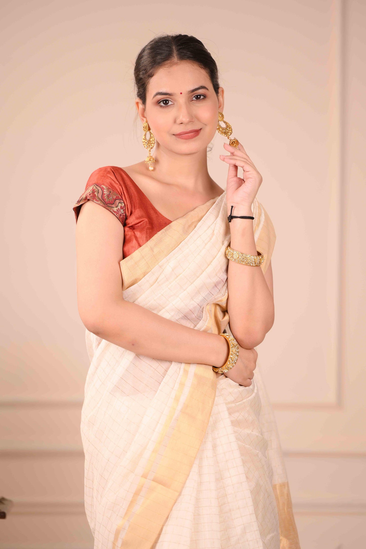 Sveta Jal Kanchana Chanderi Cotton Silk Saree