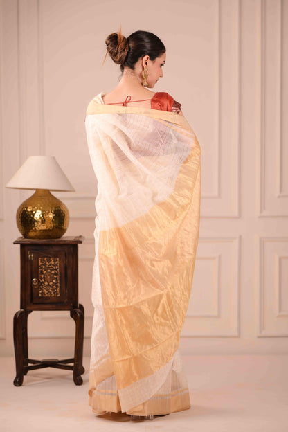 Sveta Jal Kanchana Chanderi Cotton Silk Saree
