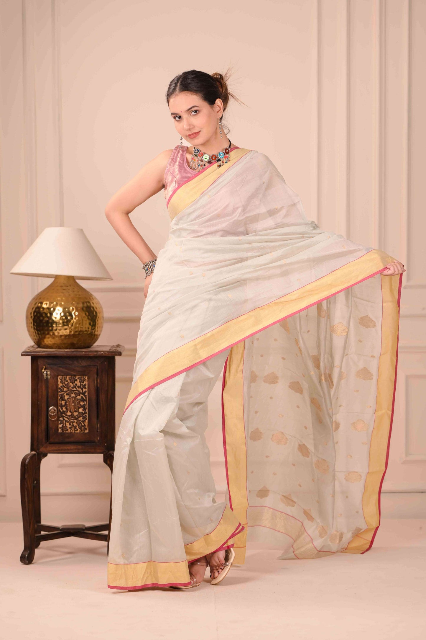 Suddha Kanchana Chanderi Cotton Silk Saree
