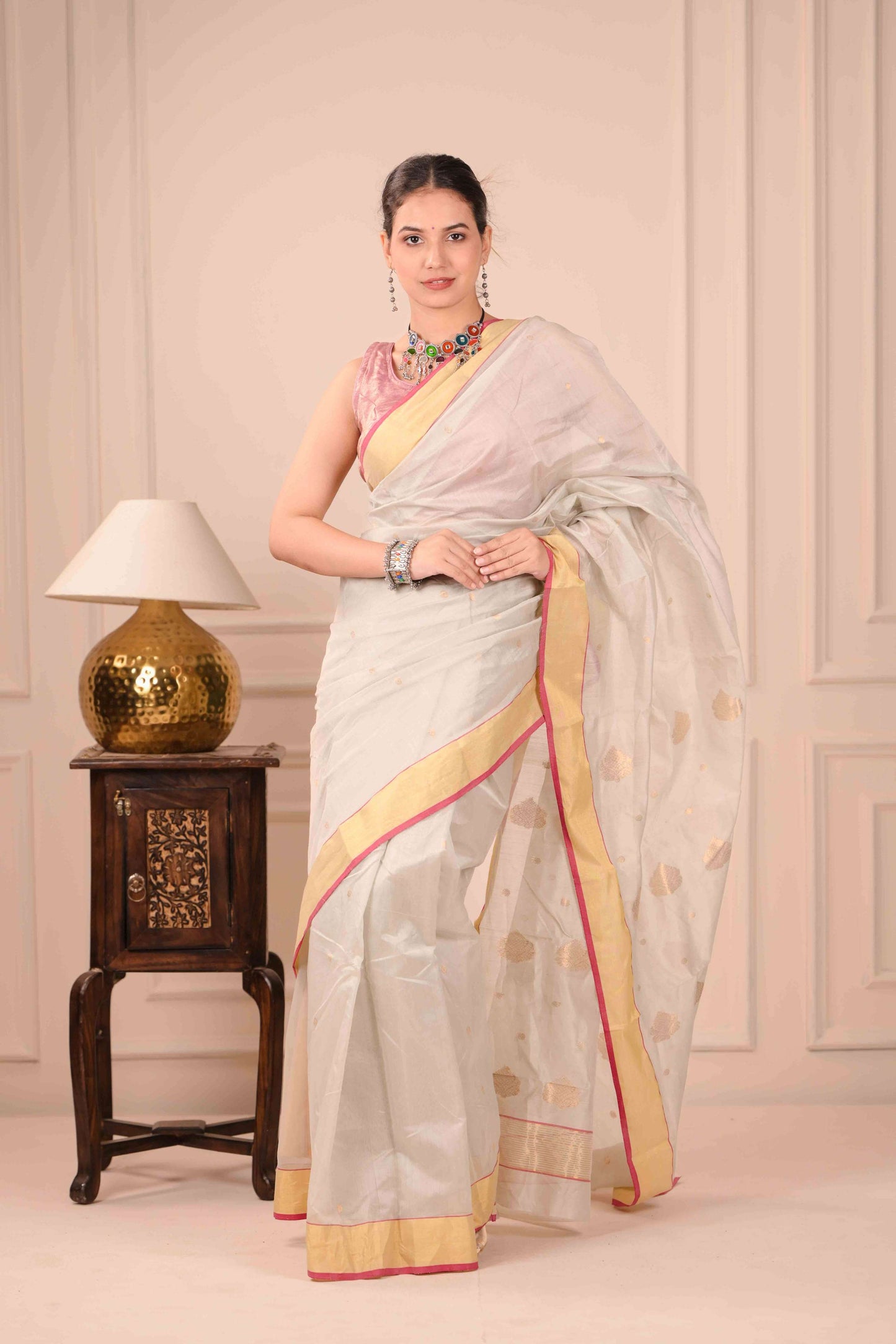 Suddha Kanchana Chanderi Cotton Silk Saree
