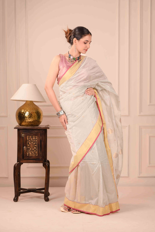 Suddha Kanchana Chanderi Cotton Silk Saree